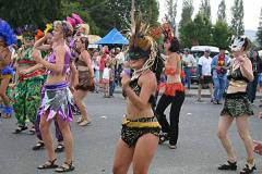 Samba Dancers. In some parade, somewhere in Humboldt County.